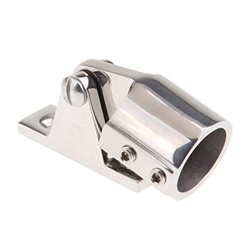 HaoYueDa Bimini Top Cover cap Tubo Eye Fine 1 Pollice Tubo Ponte di Una Nave Cerniera Monte Acciaio Inox 316 Heavy Duty