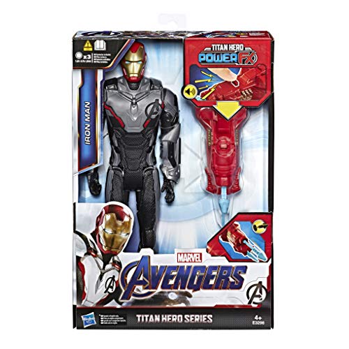 Hasbro Marvel Avengers- Endgame Iron Man Titan Hero con Power FX Incluso, Multicolore, 30 cm, E3298103