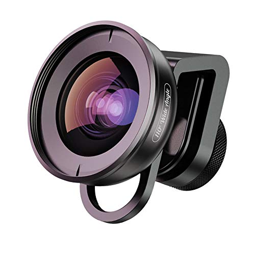 Apexel - Obiettivo per fotocamera con clip HD a 110 gradi, per iPhone X/8/8plus/7/Plus, Samsung Galaxy S8/S8 Plus, Huawei, HTC, iPad e la maggior parte degli smartphone