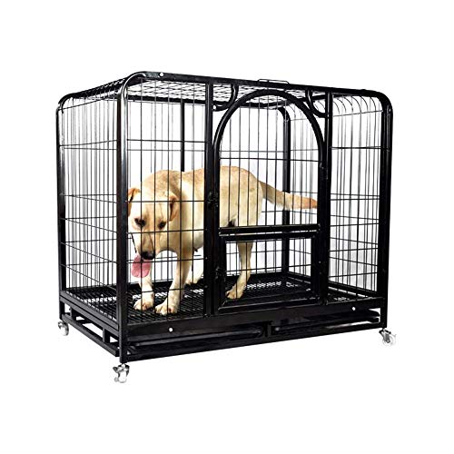 UNIIKE Placcatura Filo di Ferro Molla della Porta Pet Dog Cat Coniglio Gabbie Carry Guinea Pig Cage Oversize Viaggi