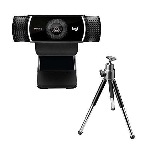 Logitech C922 Pro Stream Webcam, Streaming Veloce HD 1080p/30fps o HD 720p/60fps, Correzione Luce HD, Autofocus, Audio ‎Stereo, Per YouTube, Twitch, XSplit, ‎PC/Mac/Laptop/Macbook/Tablet, Nero