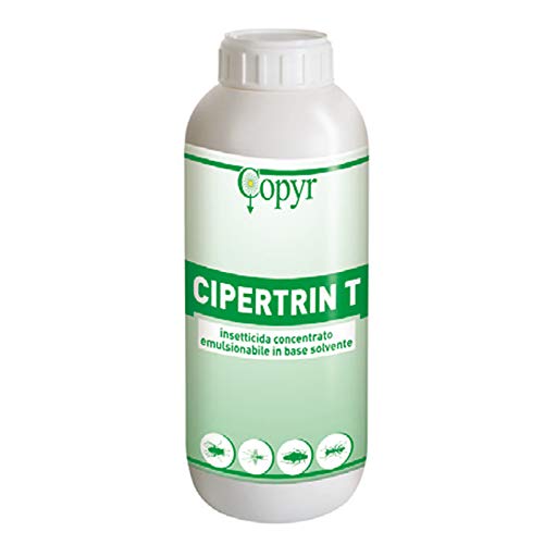 COPYR Insetticida concentrato per Mosche, zanzare scarafaggi formiche Ragni pulci CIPERTRIN T 3x1 L