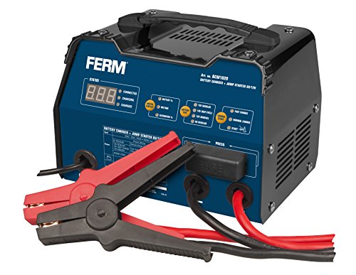 FERM Caricabatterie avviatore di emergenza 6-12V. Protezione contro sovraccarico. 3 regolazioni del carico