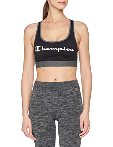 Champion The Absolute Workout Reggiseno, Multicolore (Noir Logo 8mo), Large Donna