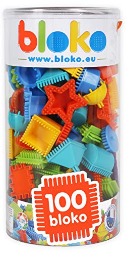 Bloko Bloko503503 - Blocchetti per denti da costruzione, 100 pezzi, multicolore