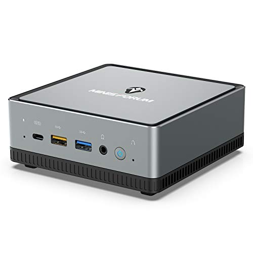 Mini PC Ryzen 5 PRO 2500U | 16 GB RAM 512 GB M.2 SSD | Radeon Vega 8 Graphics | Windows 10 Pro | Intel WIFI6 AX200 BT 5.1 | 4K HDMI Display USB-C | 2 x RJ45 Gigabit | 4 x USB 3.1| Piccolo Formato