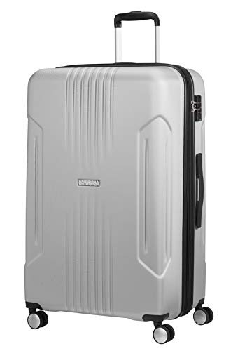 American Tourister Tracklite - Trolley, L (78 cm - 120 L), Argento (Silver)