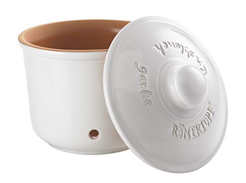 Römertopf - Vaso per provviste, Colore: Bianco, Ceramica, Bianco, ø12, 5cm