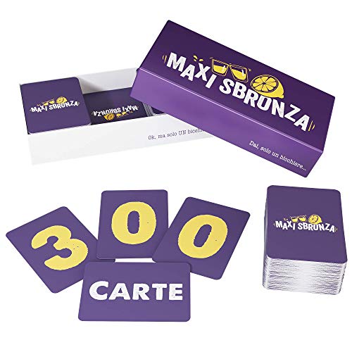 ZENAGAME Maxi Sbronza - 300 Cartes - Gioco da Tavolo - Il Gioco dell'alcool per Le vostre Serate - Gioco da Tavolo per Adulti, Gioco dell'alcool
