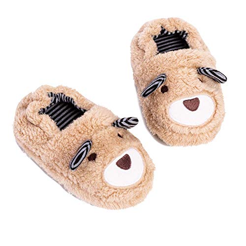 Hezeisoar Pantofole A Casa per Bambini Peluche Antiscivolo Scarpe Indoor delle Pantofole per Ragazzi Ragazze Invernali Caldo Casa Pattini