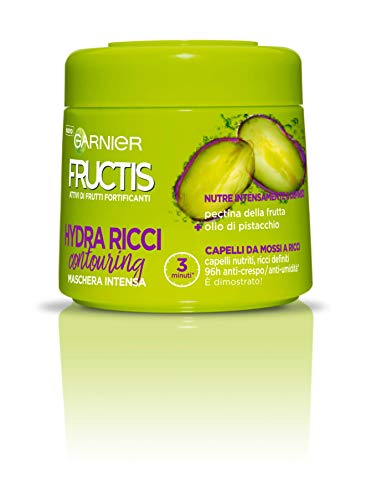 Garnier Fructis Hydra Ricci Maschera per Capelli da Mossi a Ricci, 300 ml