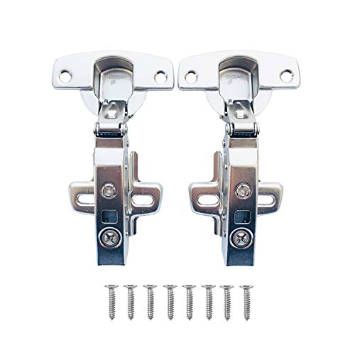 Hettich Sensys 8645i TH52 110 Grado Battuta Esterna Cerniera 9071205 con Chiusura Lenta Ammortizzatore Cucina Cerniere Armadio Porta per Ante Mobili Morbido Paracolpi 2 Pezzi