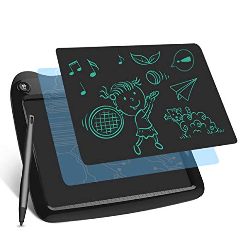 Tavoletta Grafica LCD Scrittura Digitale, Elettronico Ewriter LCD Writing Tablet Disegno Pad con Memoria di Blocco per Bambini Della Casa Scuola Ufficio Noir