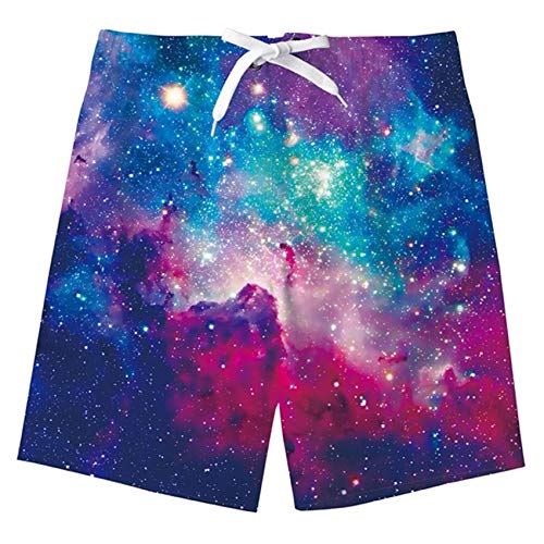 TUONROAD Bambino Nuotare Pantaloncini Divertente 3D Stampato Asciugatura Rapida Costumi da Bagno Bambini Board Shorts 7-8 Anni