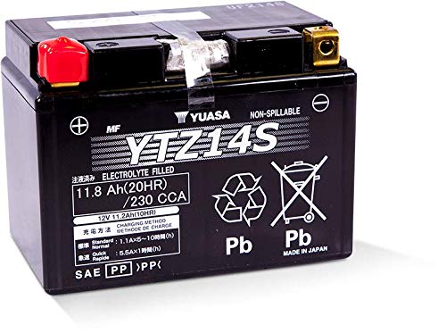 Yuasa Batterie YTZ14S, 12V - 11,2Ah.