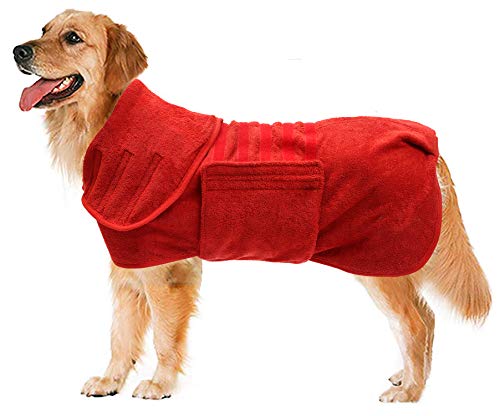 Geyecete C628 - Accappatoio per cani, asciugatura rapida, asciugatura rapida, super assorbente