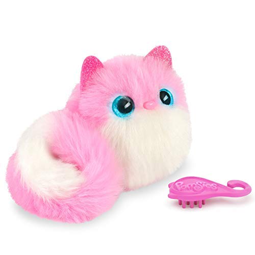 Bandai - Pomsies - Pinky - Pon pon interattivo amorevole indossabile - Peluche interattivo con 50 reazioni - 80734