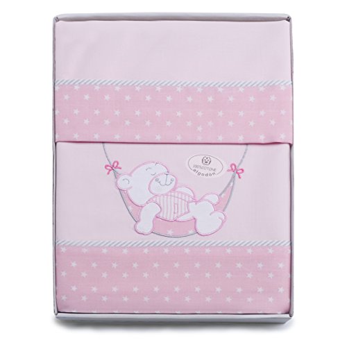 PEKITAS Bebe Set di lenzuola strette 3 pezzi per Miniculle 50 x 80 cm 100% cotone prodotto in Spagna bianco