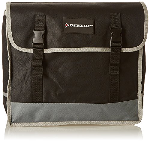 Dunlop Borsa per bici, doppio PES, Nero/Grigio