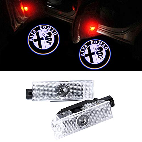 GEEANDLY 2 pezzi auto porta Logo illuminazione Entry proiettore cortesia passo fantasma ombra proiettore luci benvenuto Luce Kit