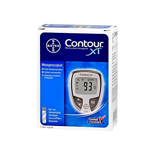 Contour XT Set strumento di misurazione dello zucchero nel sangue mg/dL, 1 pz