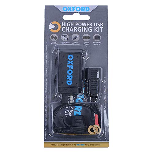 Oxford, kit di ricarica USB 2,1 Amp per moto, scooter, ecc. EL114