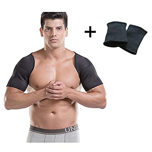 yifutang Double Shoulder Support, Shoulder Care Health Traspirante, Sports Shoulder Protector Brace Strap Double Shoulder Brace Supporto per Wrap Injury Prevention And Recovery, s