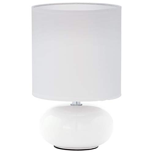 EGLO 93046 lampada da tavolo, ceramica, E14, bianco