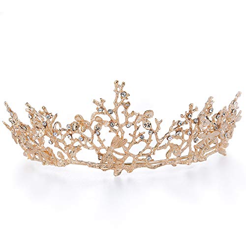 Czemo Tiara di Sposa Principessa Corona di Cristallo con Strass Accessori per Capelli per la Cerimonia Nuziale
