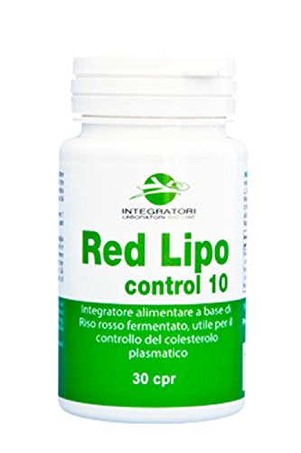 RED LIPO CONTROL - Integratore alimentare di riso rosso fermentato utile per il controllo del colesterolo, 30 compresse
