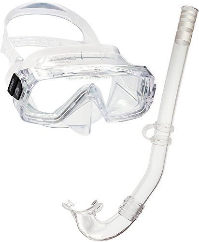 Cressi Sirena & Gringo Combo Set Maschera Sirena con Snorkel Gringo, Unisex – Adulto, Trasparente