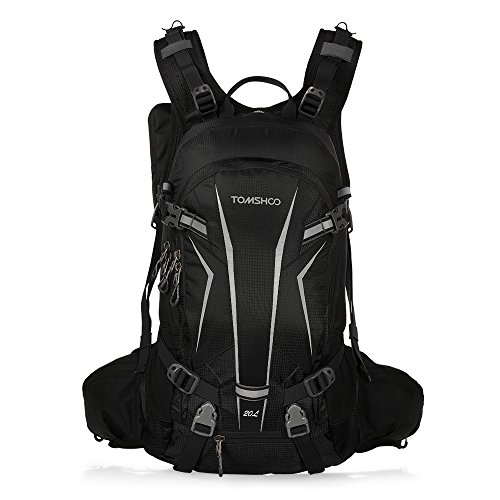 TOMSHOO Zaini per Ciclismo 20L Zaino della Spalla Impermeabile Traspirante Ultraleggero Viaggi Idratazione Unisex con Copertura della Pioggia per Bicicletta Alpinismo