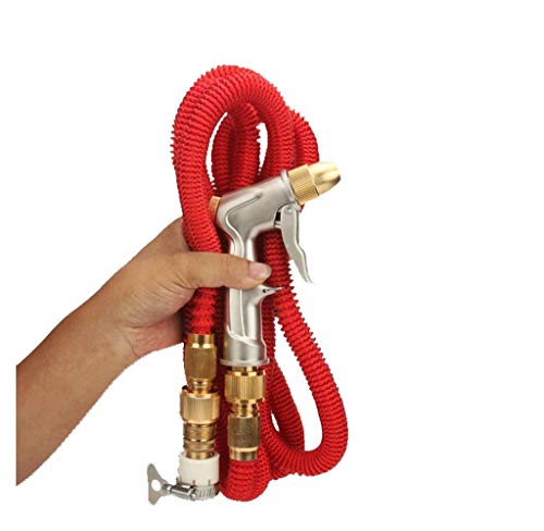 ZDW Telescopica portatile Tubo per innaffiare Tubature dell'acqua, ottone raccordo del tubo, Garden a perfetta tenuta del tubo flessibile multi-funzione spray tubo di acqua ugello,30m