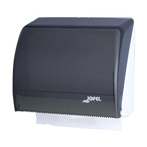 Jofel AH46000 Azur Dispenser/asciugamani, Zig-Zag o carta continua, Fumé