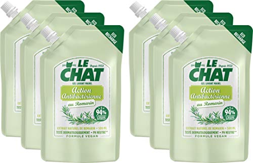 Le Chat Toilette Ricarica Sapone Azione Antibatterica Ricarica 500 ml – Set di 6
