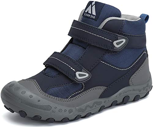 Mishansha Ragazze Scarpe da Escursionismo Bambini Scarpette da Trekking Ragazzo Scarponi Trekking Montagna Sneaker Blu Gr.34