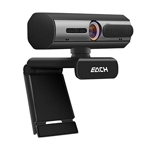 OGNI Webcam 1080P Full HD Autofocus, CA601 USB Camera con Webcam Cover, Webcam per videochiamate e registrazione per desktop o laptop