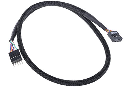 Phobya 0 HD Audio Extension Cable femaile/Male 60cm - Black             Cavi Altri Cavi
