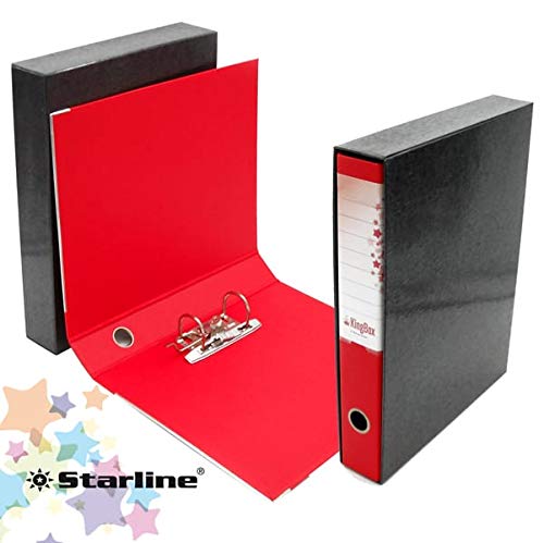 STARLINE registratore starline kingbox dorso 5cm f. to protocollo - colore rosso