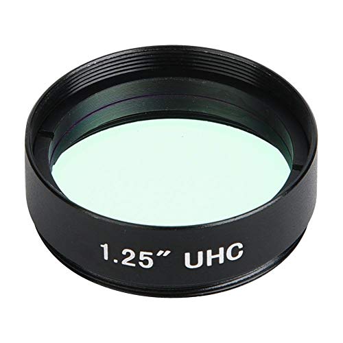 Filtro da 1,25 pollici 31,7 mm Filtro UHC Lente di inibizione dell'inquinamento luminoso per telescopio astronomico Lente per oculare monoculare Filetto standard interamente in alluminio per oculare A