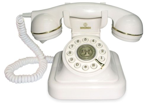 Brondi Vintage 20 Telefono Fisso, Bianco