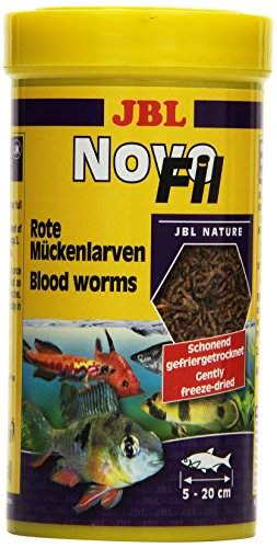 JBL NovoFil 30270 - Mangime complementare per pesci acquari selezionati, larve di zanzare rosse, 250 ml