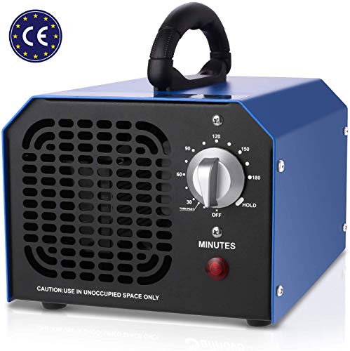 Generatore di ozono Professionale, 6000 mg/ora, purificatore d'aria commerciale, ozonizzatore per stanza, contro fumo, odori di auto e animali domestici