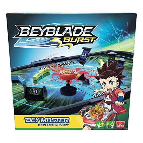 Pressman-Beyblade Burst Arena Competition Gira, lancia la tua trottola e colpisce i pilastri per vincere i punti, multicolore (Goliath Games 108699), colore/modello assortito