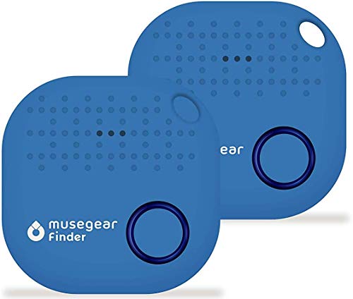 musegear localizzatore Chiavi Bluetooth - Blu Chiaro - 2 Pacchetto - Volume 3 Volte più Potente - Key Finder - Portafoglio Telefono