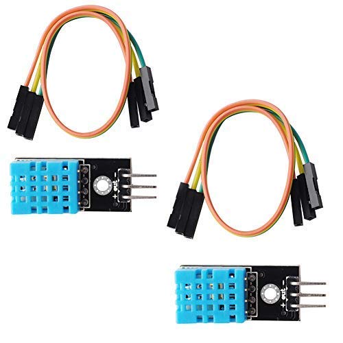 Modulo sensore di umidità per temperatura DHT11 (2 pezzi), compatibile con Arduino Raspberry Pi Micro: microbit bit ESP8266 ESP-12E ESP32