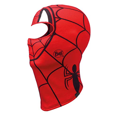 Buff Spidermask Passamontagna in Pile, Unisex, per Bambini, Rosso, Taglia Unica