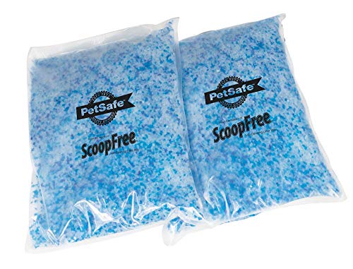 PetSafe Scoopfree Premium Blue - Lettiera per gatti con cristalli, confezione da 2