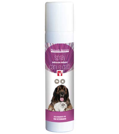 Vebi Domestic Animal Spray antizecche e antipulci per Cani e Gatti Confezione da 300 ml