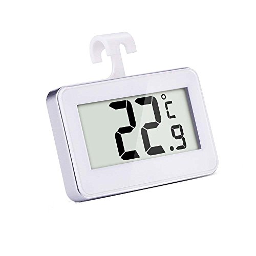 Termometro Digitale Termometro per Frigorifero/Congelatore Termometro Senza Fili, Bianca